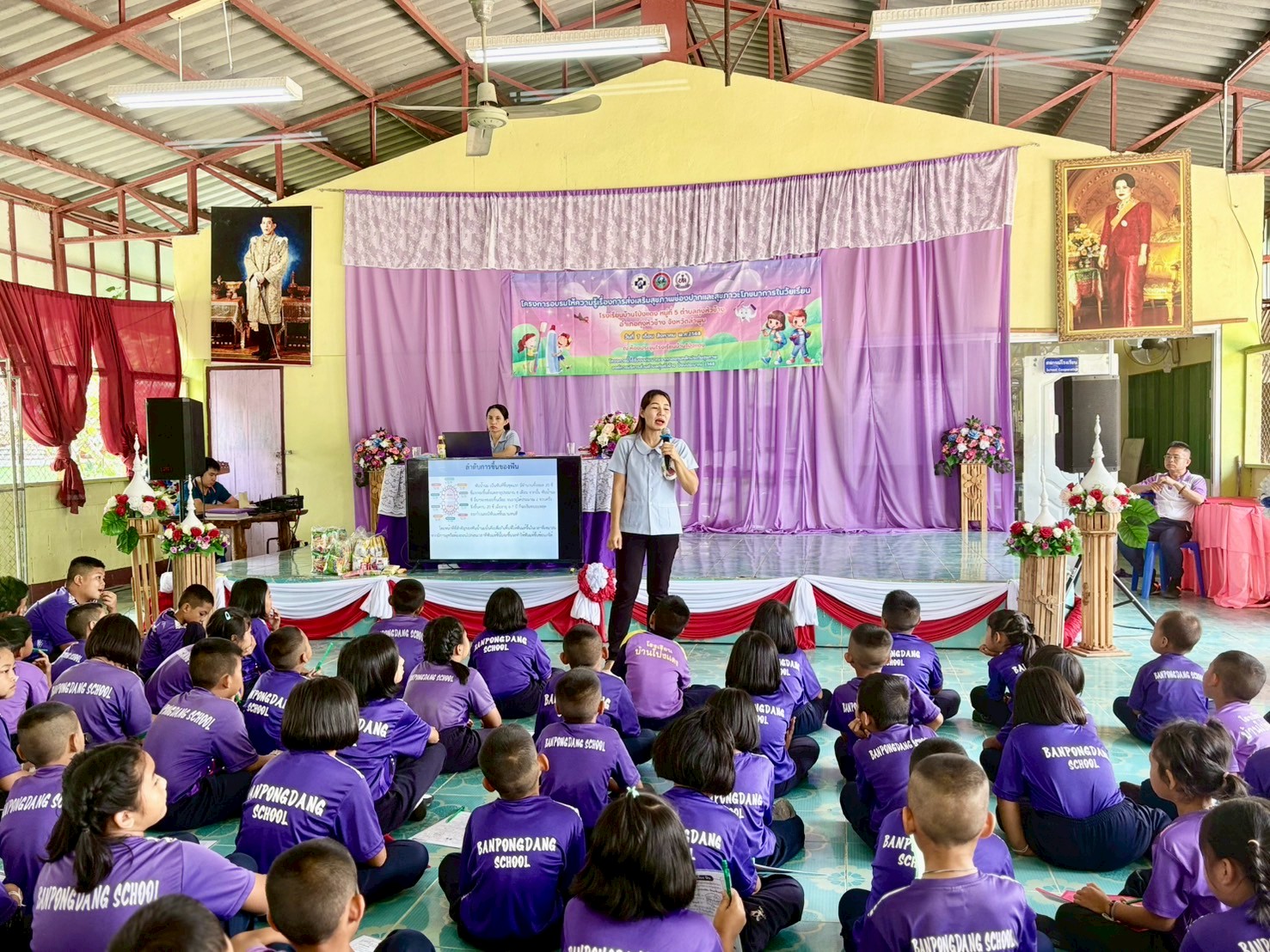 กิจกรรมโครงการอบรมให้ความรู้เรื่องการส่งเสริมสุขภาพ  ช่องปากและสุขภาวะโภชนาการในวัยเรียน  ในปีงบประมาณ 2568 